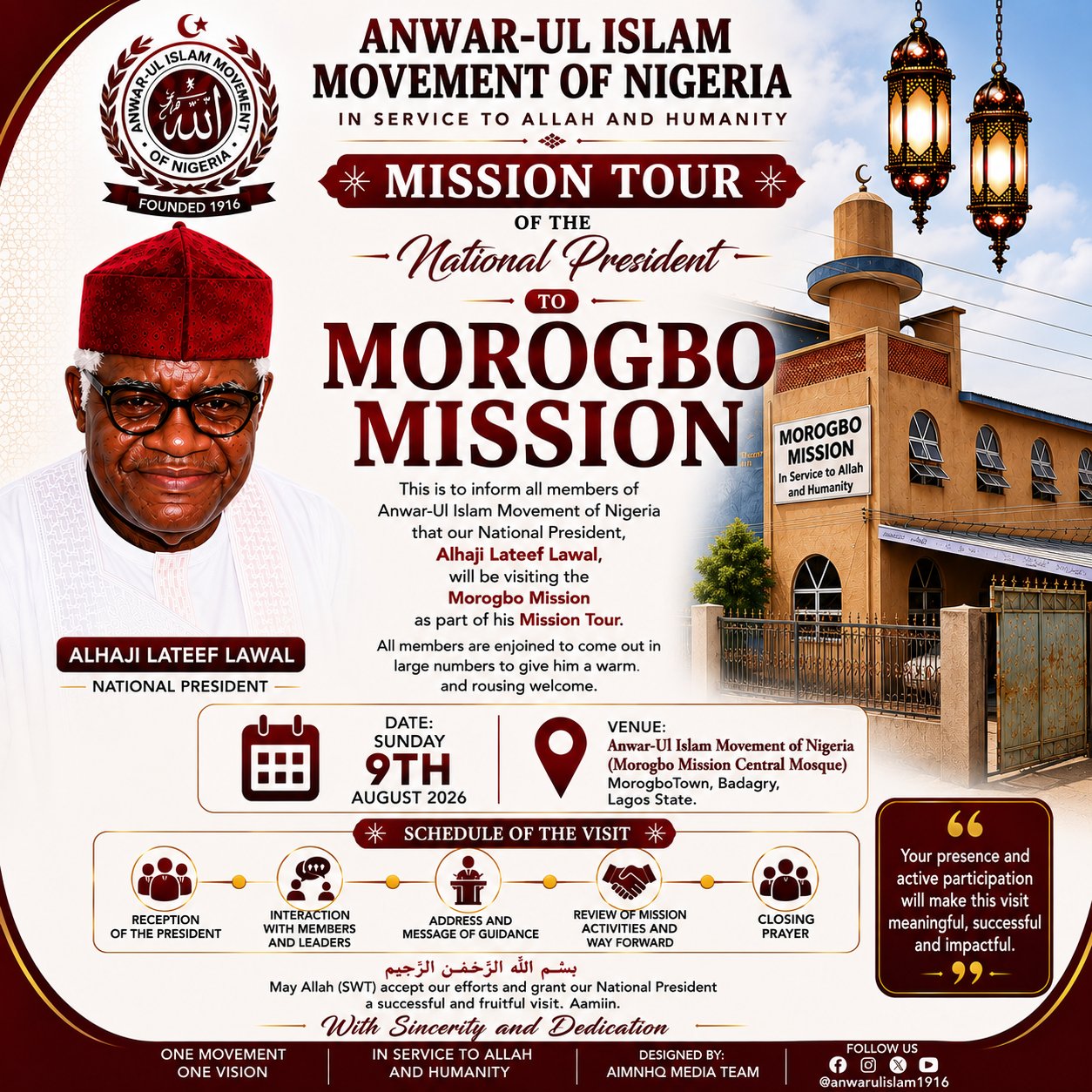 Presidential Tour of Missions - Morogbo Mission